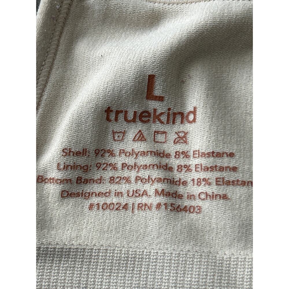 Truekind Bra Large Beige Padded Adjustable Daily Comfort Wireless Shaper - Picture 6 of 6